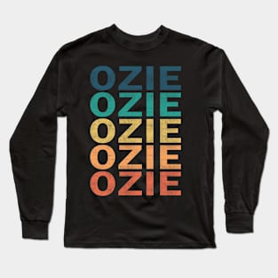 Ozie Name T Shirt - Ozie Vintage Retro Name Gift Item Tee Long Sleeve T-Shirt